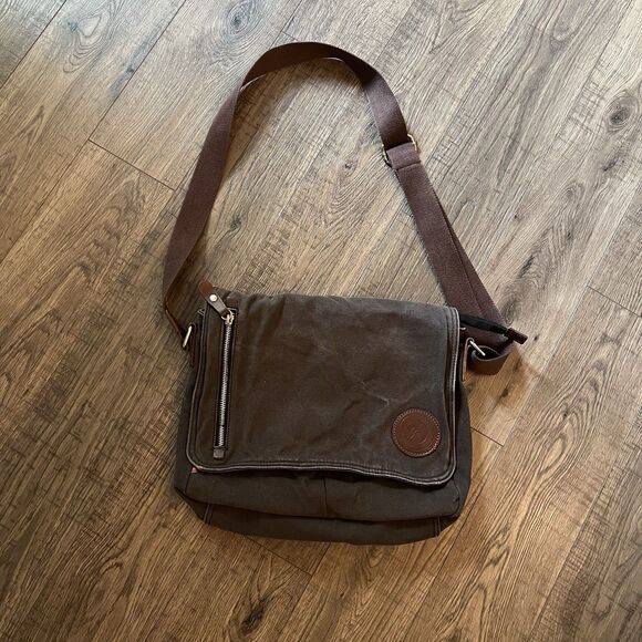 Augur Strauss Messenger Bag Distressed - Picture 1 of 5